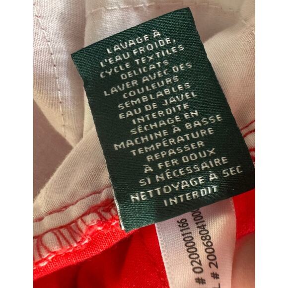 Lauren Ralph Lauren Womens Size 10 Red Capri Premier Super Crop Curvy Pants - Picture 7 of 9